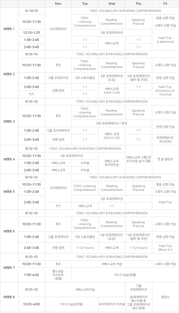 커리큘럼